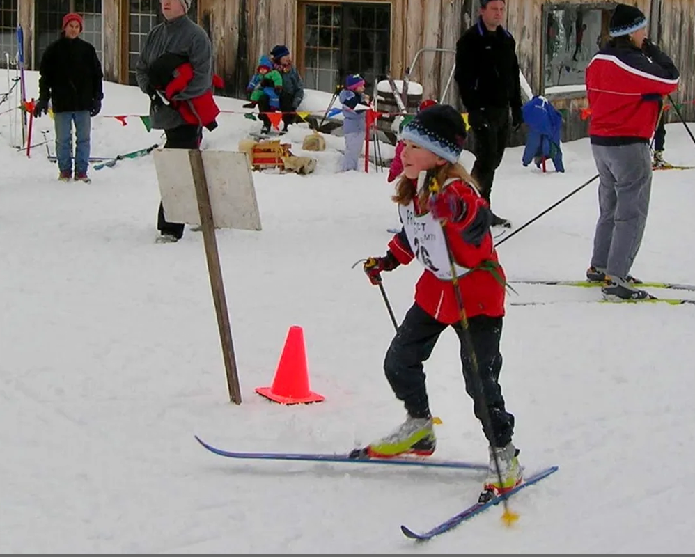 Katharine Skiing
